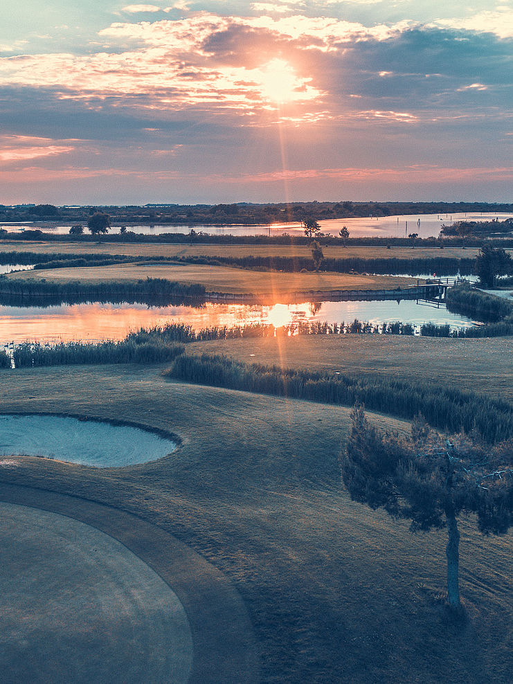 Campo da Golf al tramonto